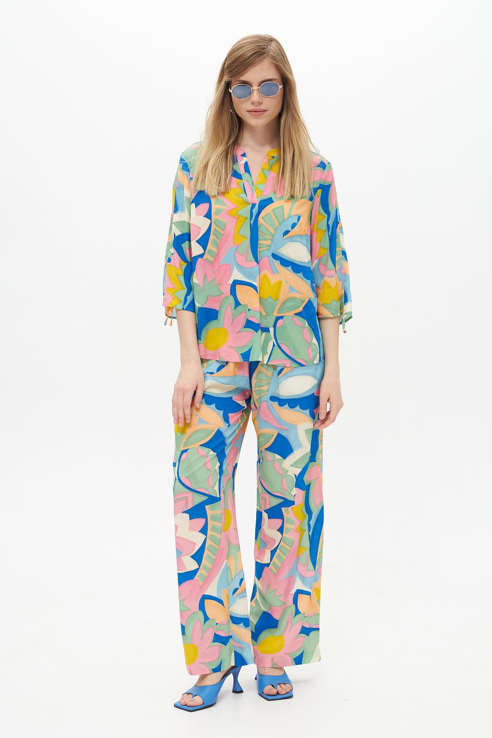 Брюки Lecomte с цветочным принтом