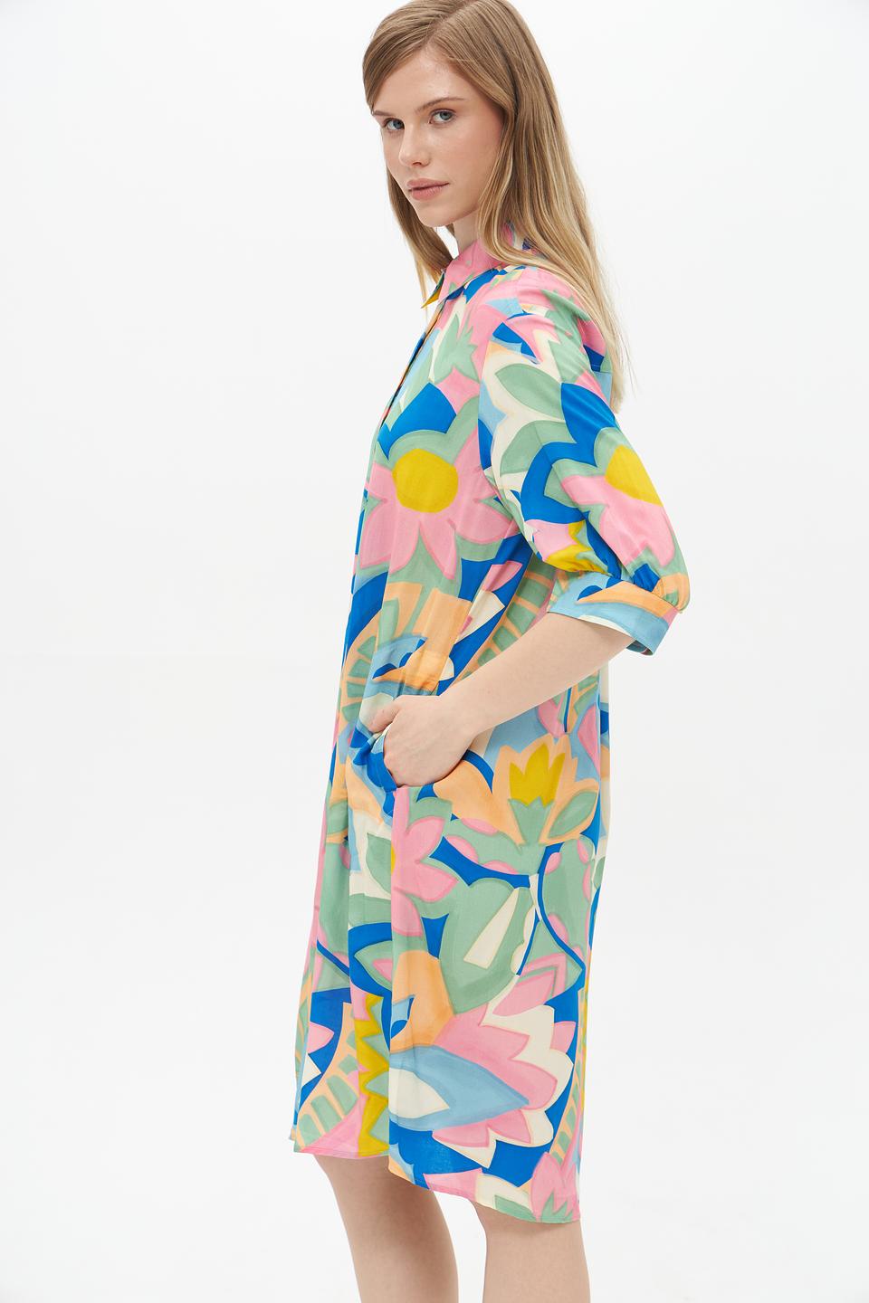 Платье Lecomte с цветочным принтом