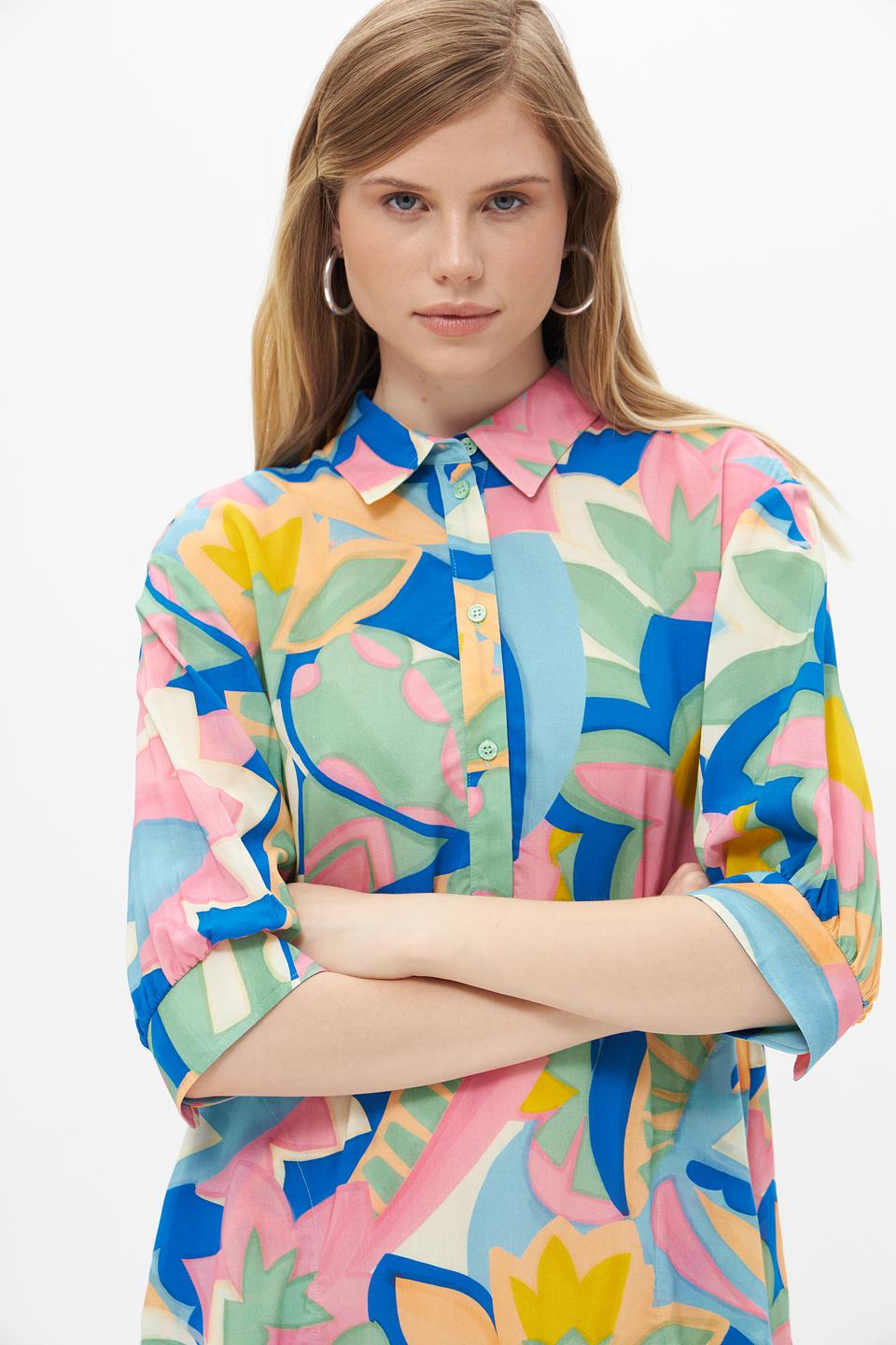 Платье Lecomte с цветочным принтом