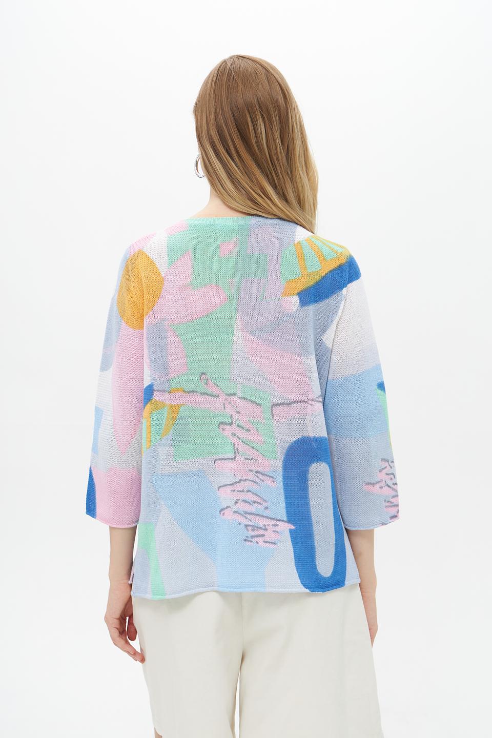 Пуловер Lecomte с принтом