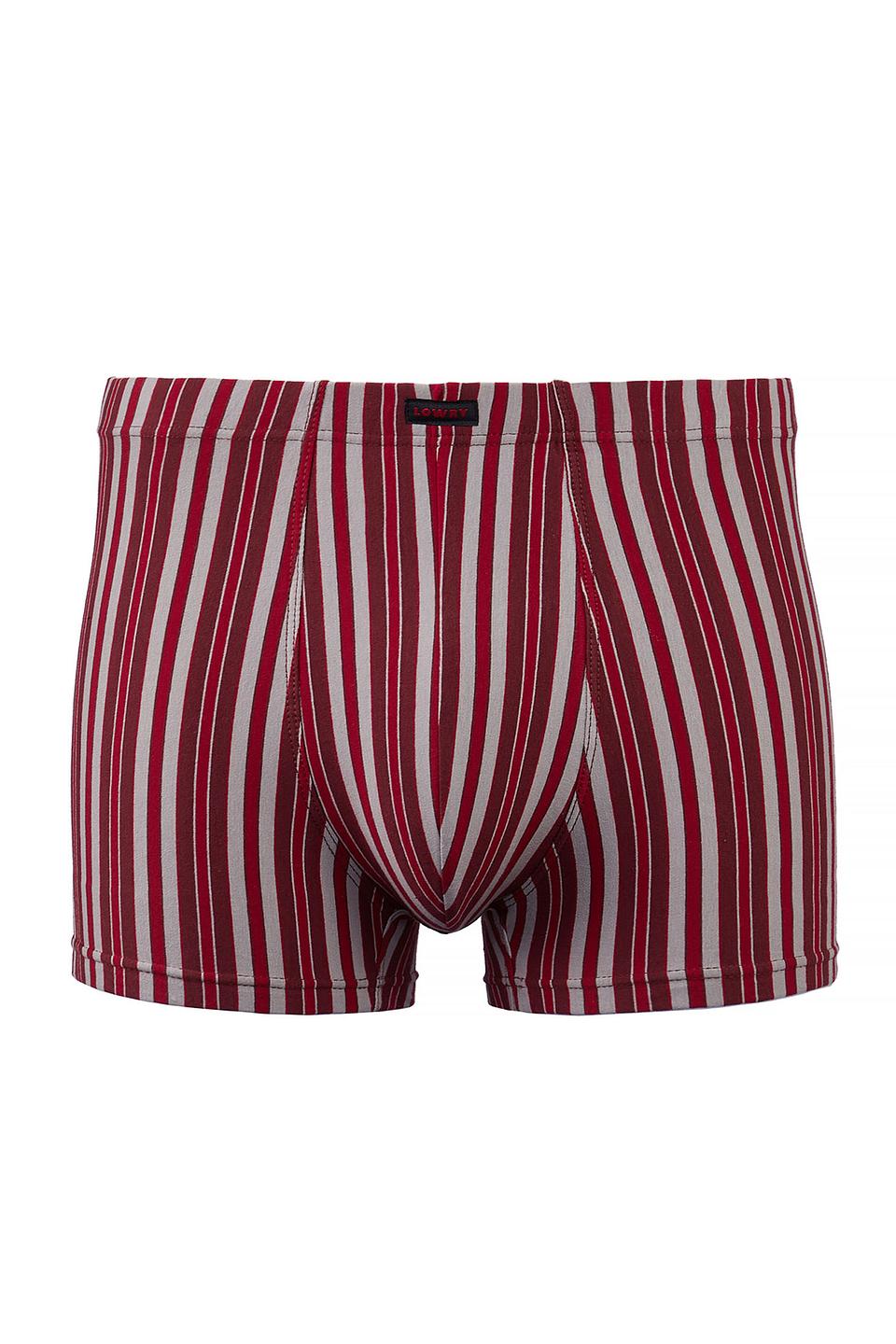 Трусы-боксеры Lowry в полоску бордовый