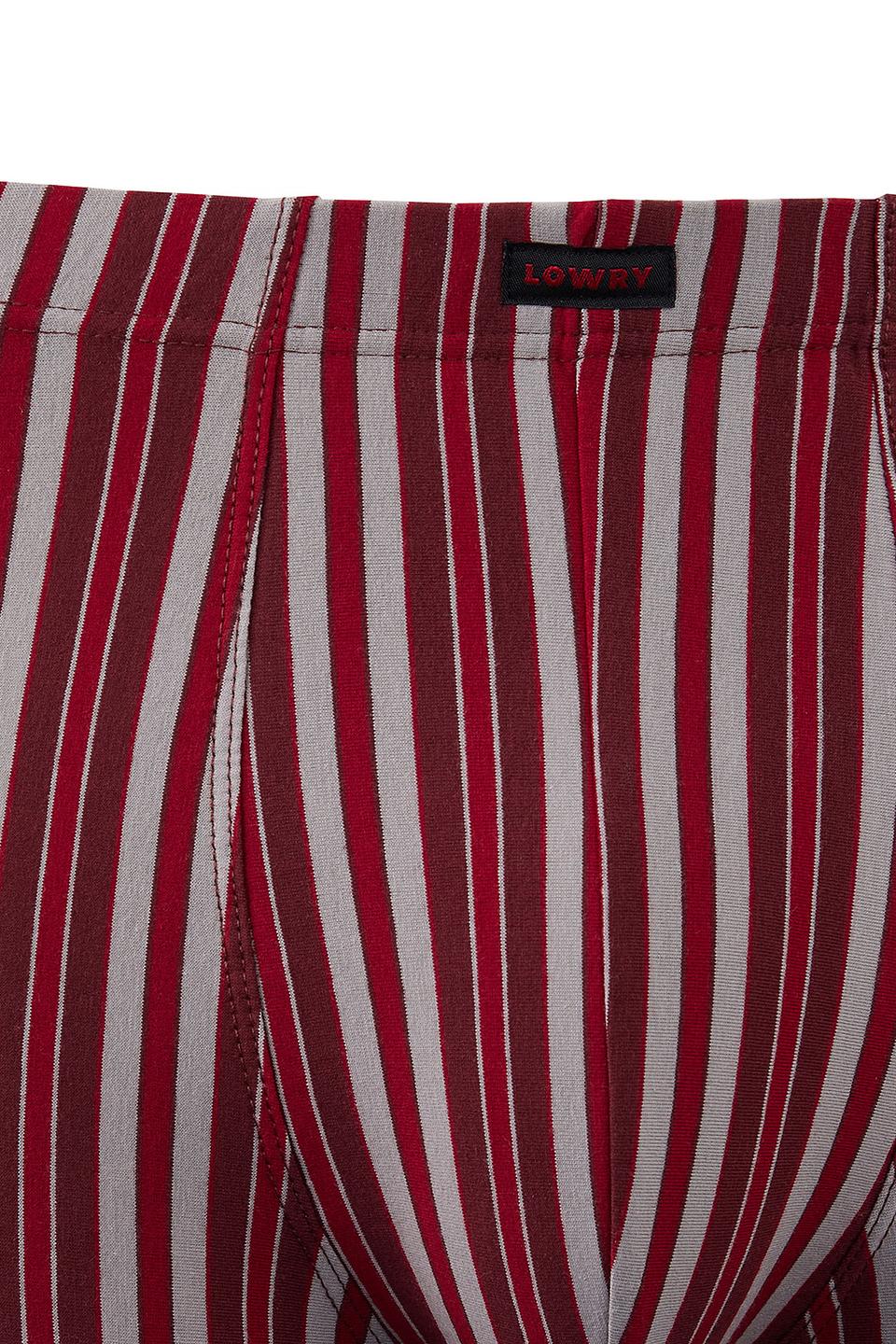 Трусы-боксеры Lowry в полоску бордовый