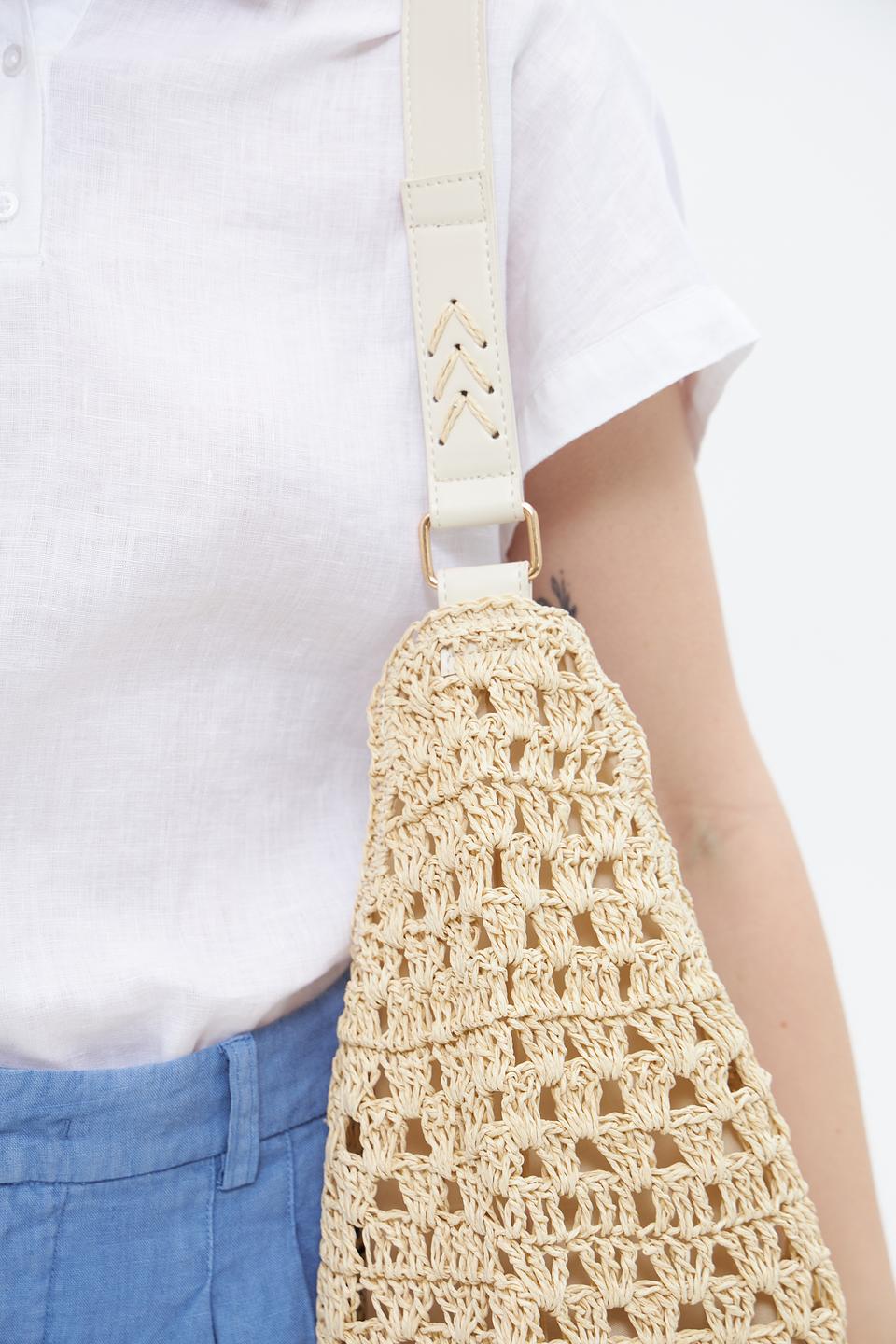 Сумка плетеная Loevenich бежевая