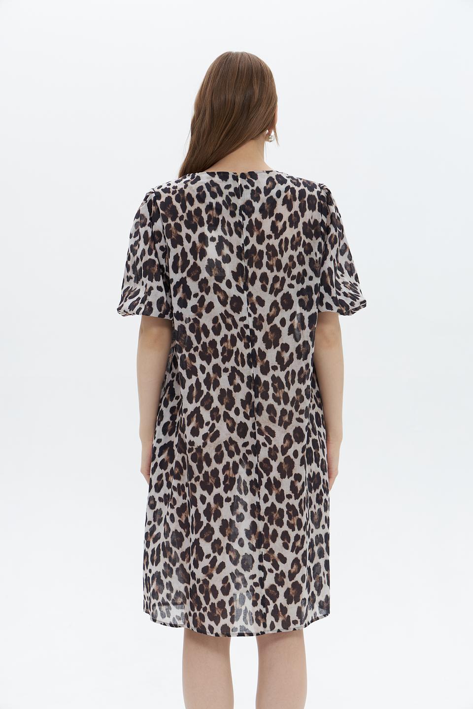 Платье UNQ леопардовый принт