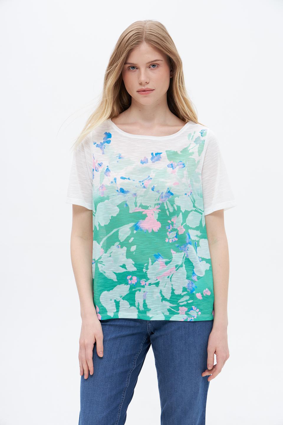 Футболка Taifun с цветочным принтом