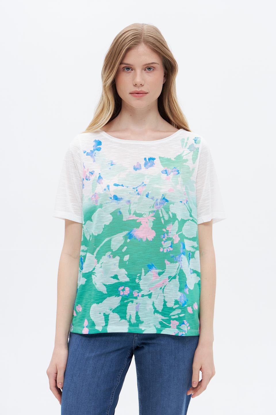 Футболка Taifun с цветочным принтом