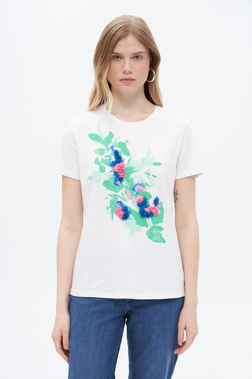 Футболка Taifun с цветочным принтом