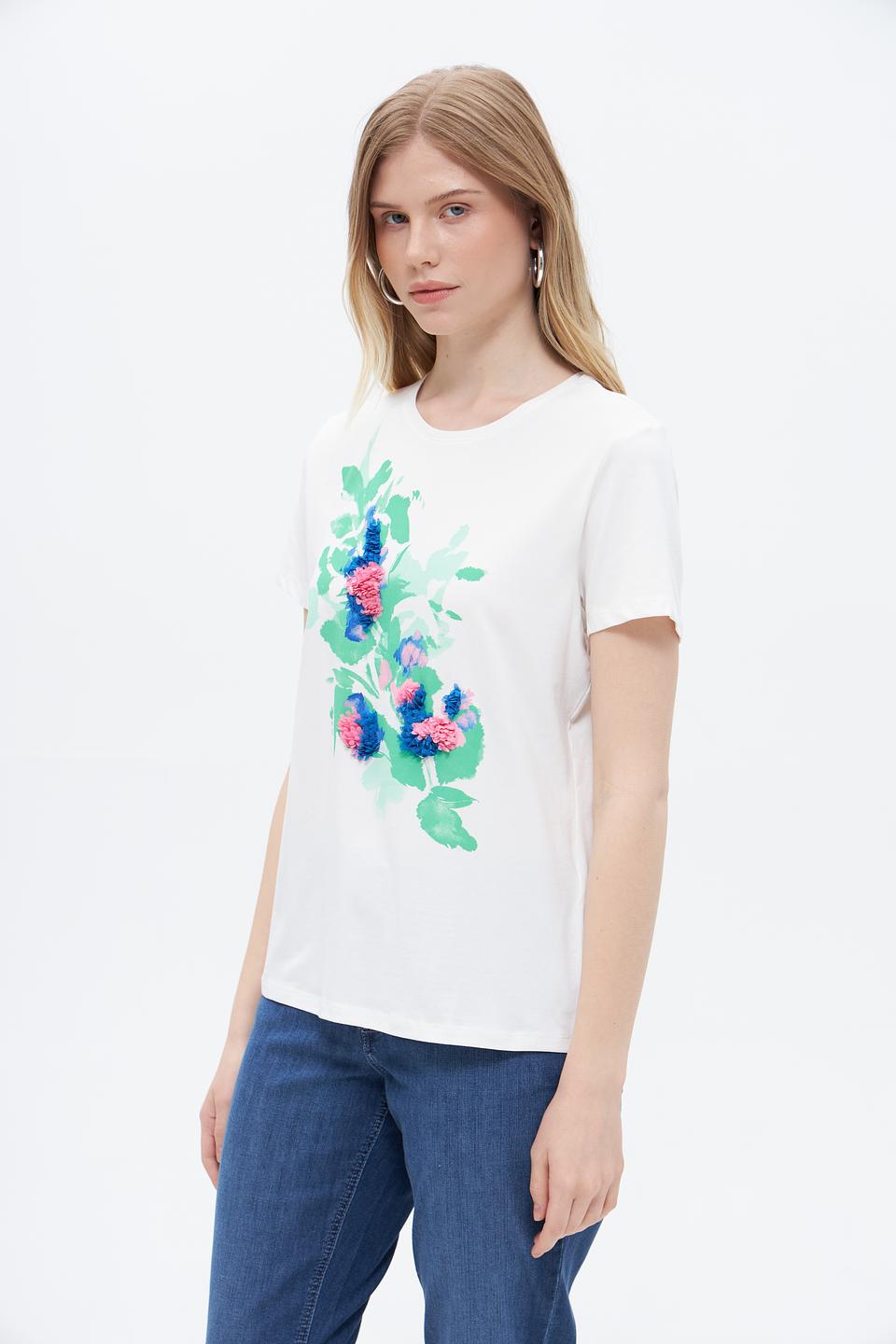Футболка Taifun с цветочным принтом