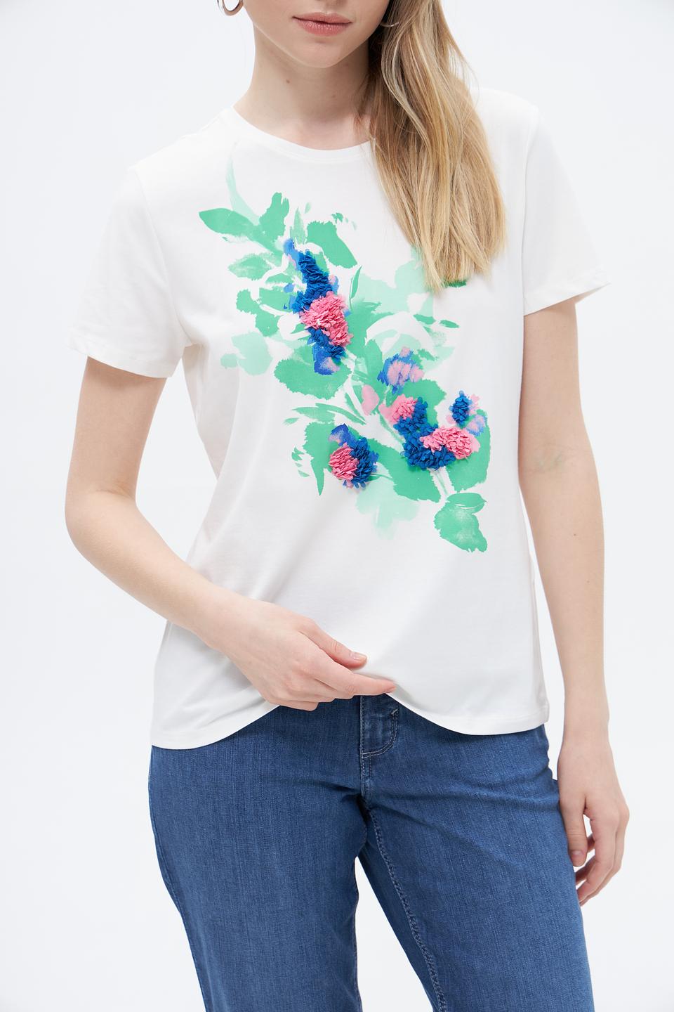 Футболка Taifun с цветочным принтом