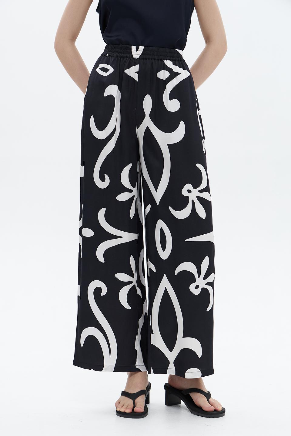 Брюки UNQ с принтом