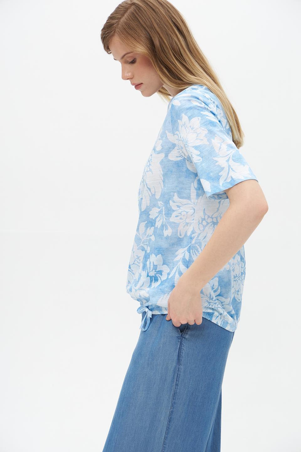 Футболка Rabe collection с цветочным принтом