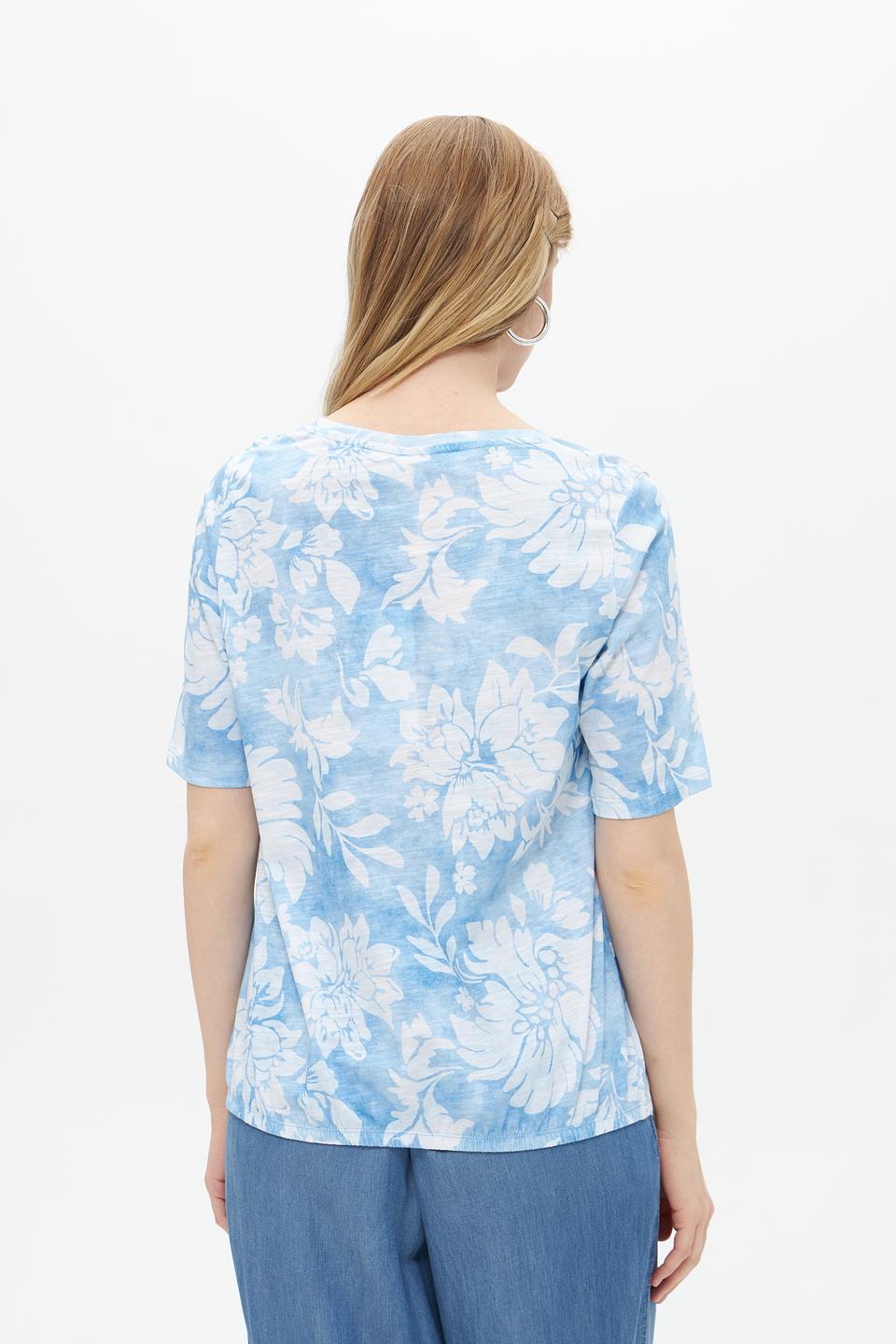 Футболка Rabe collection с цветочным принтом