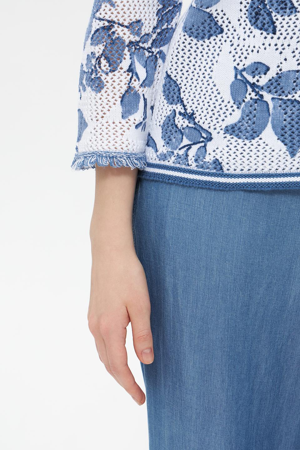 Пуловер Rabe collection с цветочным принтом