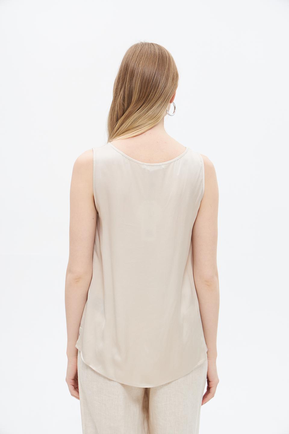 Топ Oui женский бежевый