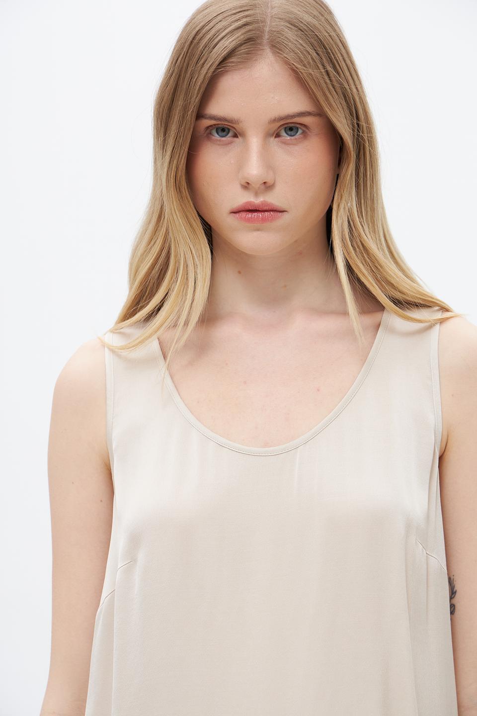 Топ Oui женский бежевый