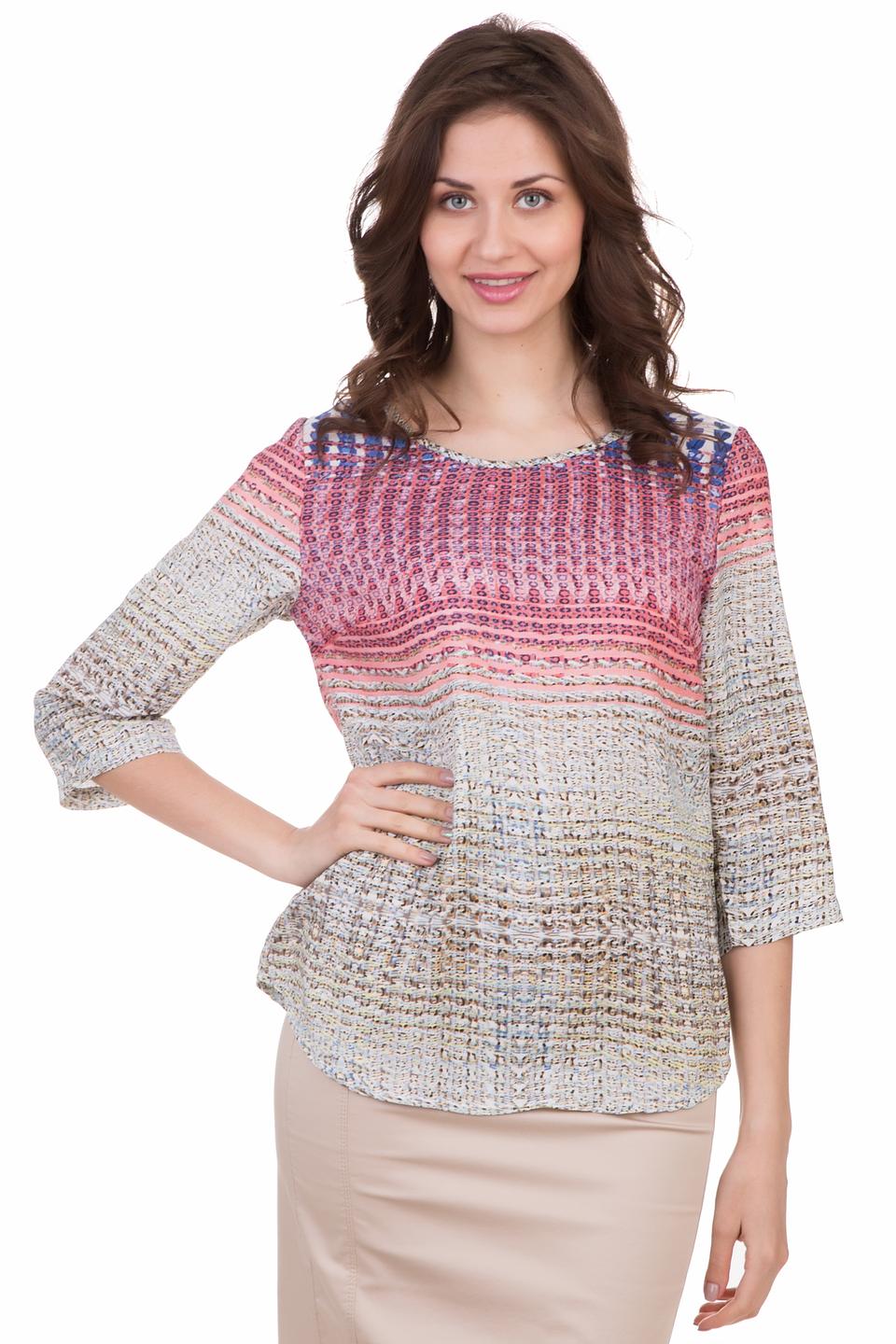 Блуза Locust розовая с принтом