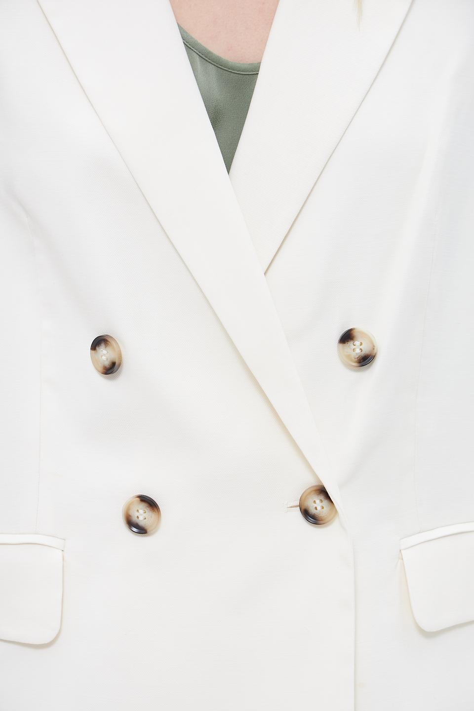 Жакет Oui приталенный, кремовый