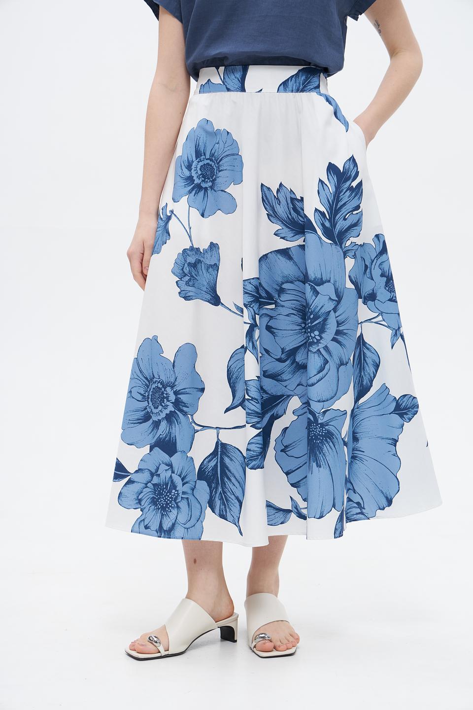 Юбка Oui с цветочным принтом