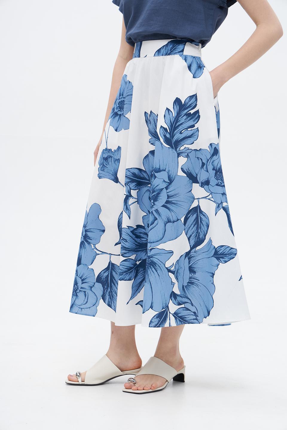 Юбка Oui с цветочным принтом