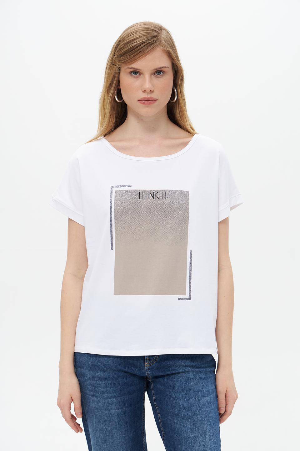 Футболка Pezzo с принтом белая