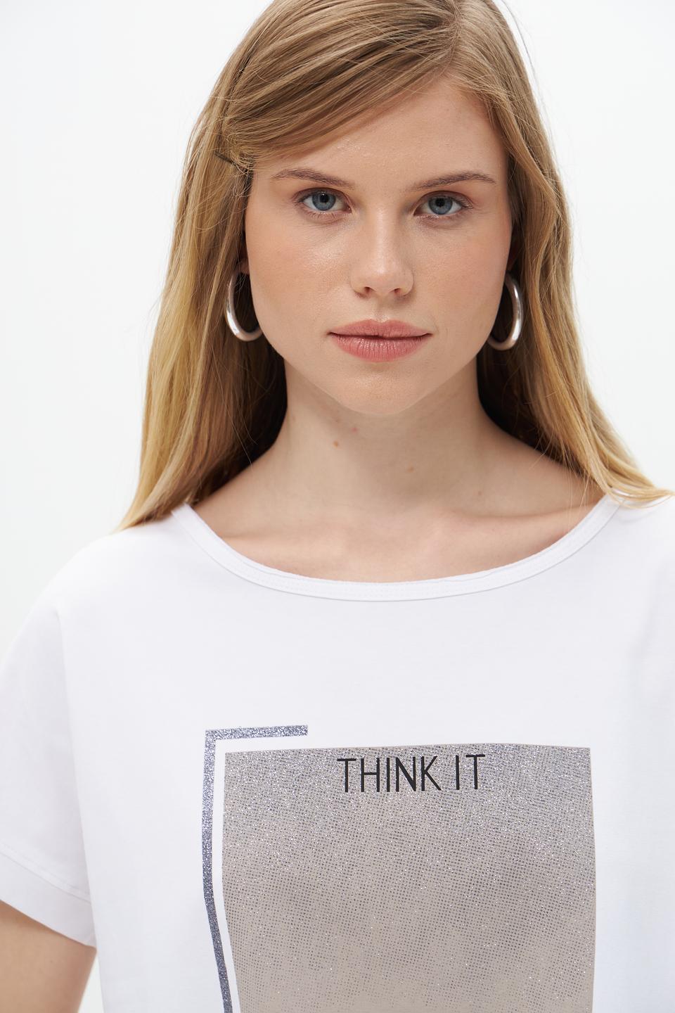 Футболка Pezzo с принтом белая