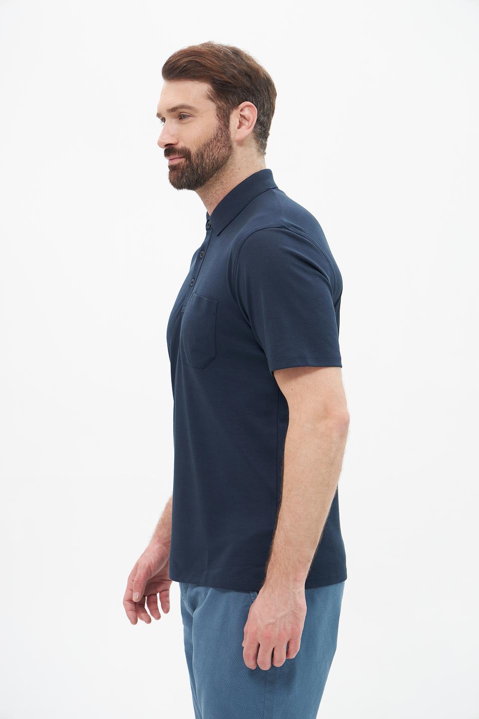 Поло Casa Moda мужское тёмно-синее