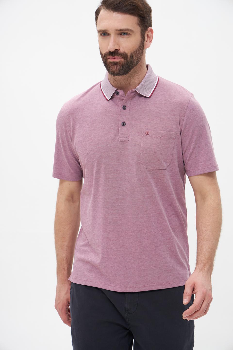 Поло Casa Moda с контрастным воротником