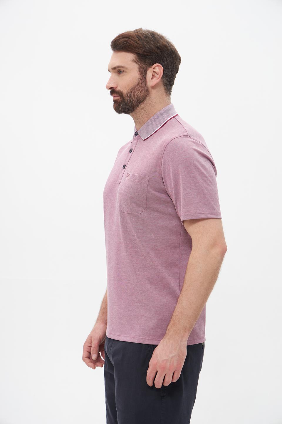 Поло Casa Moda с контрастным воротником