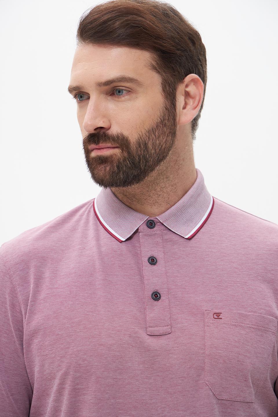 Поло Casa Moda с контрастным воротником