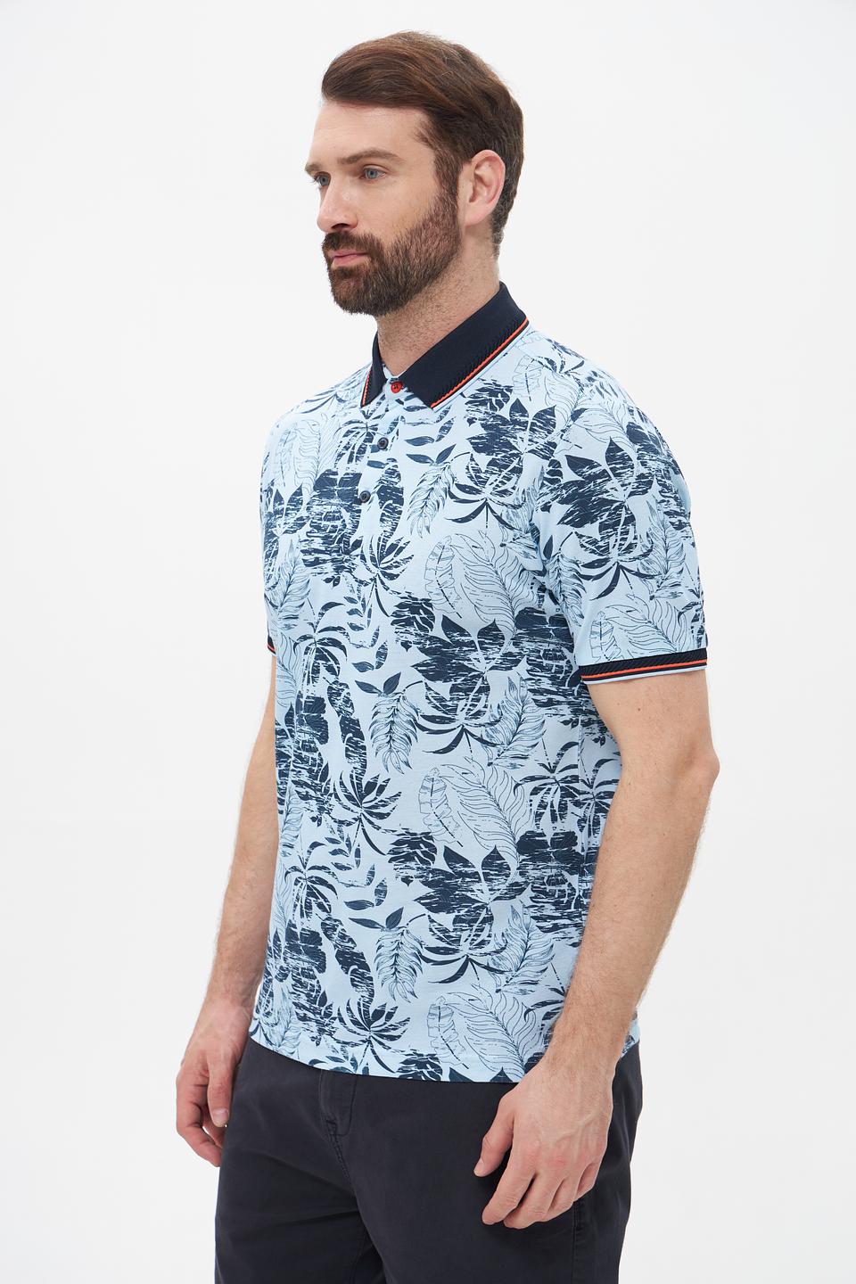 Поло Monte Carlo с тропическим принтом