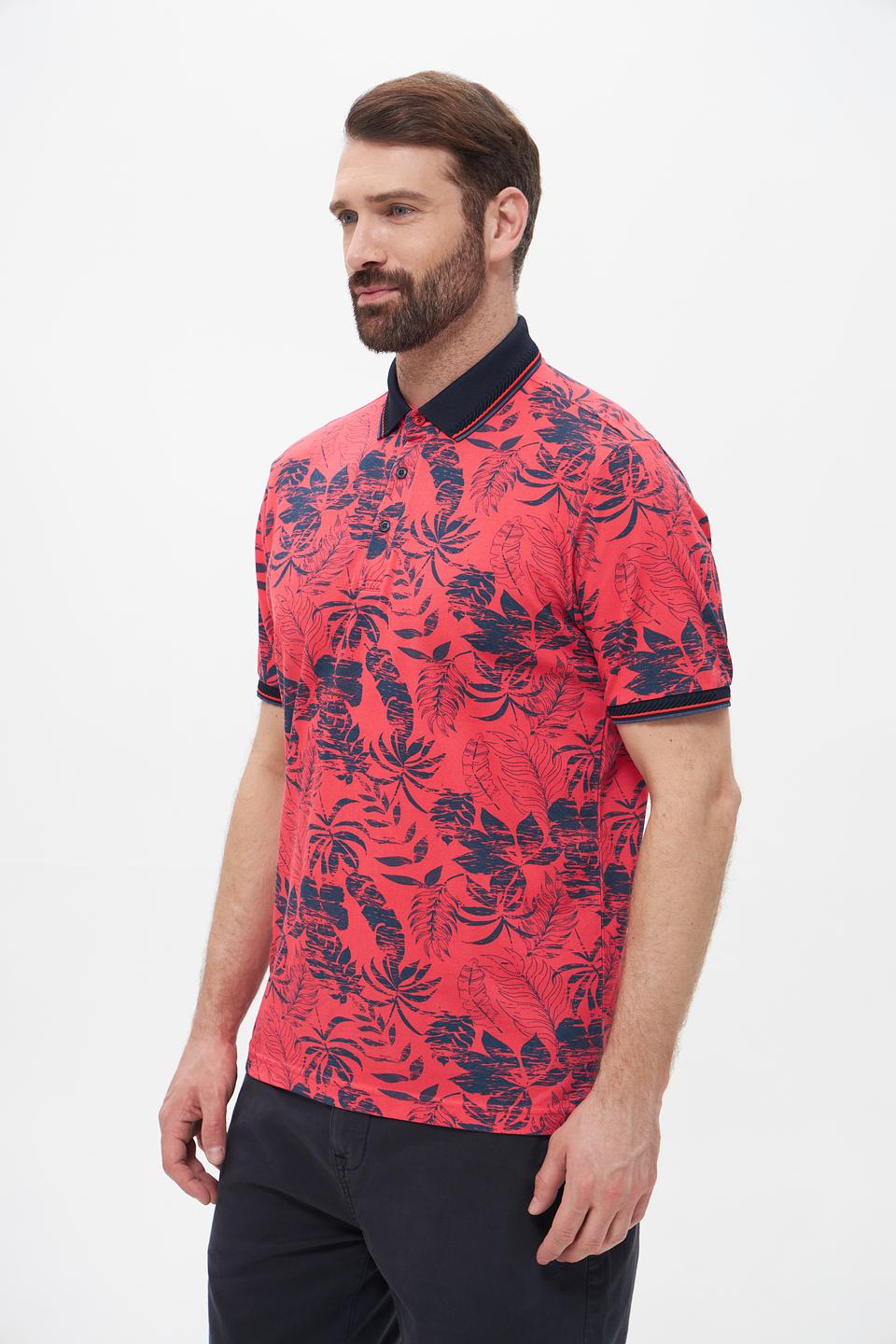 Поло Monte Carlo с тропическим принтом