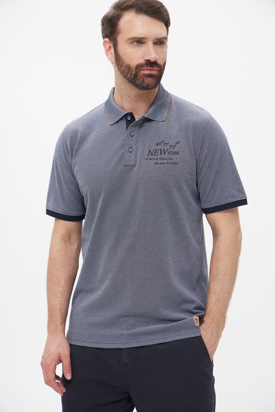 Поло Casa Moda с принтом New York