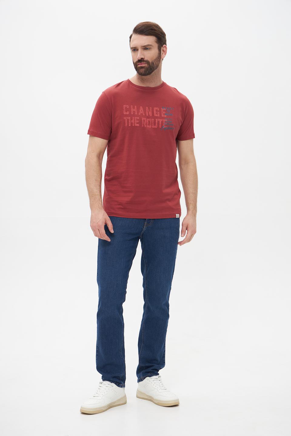 Футболка Lerros с принтом терракотовый