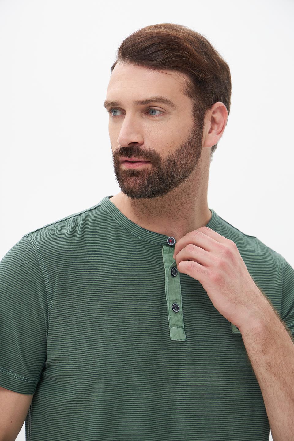 Футболка Lerros полосатая зелёная