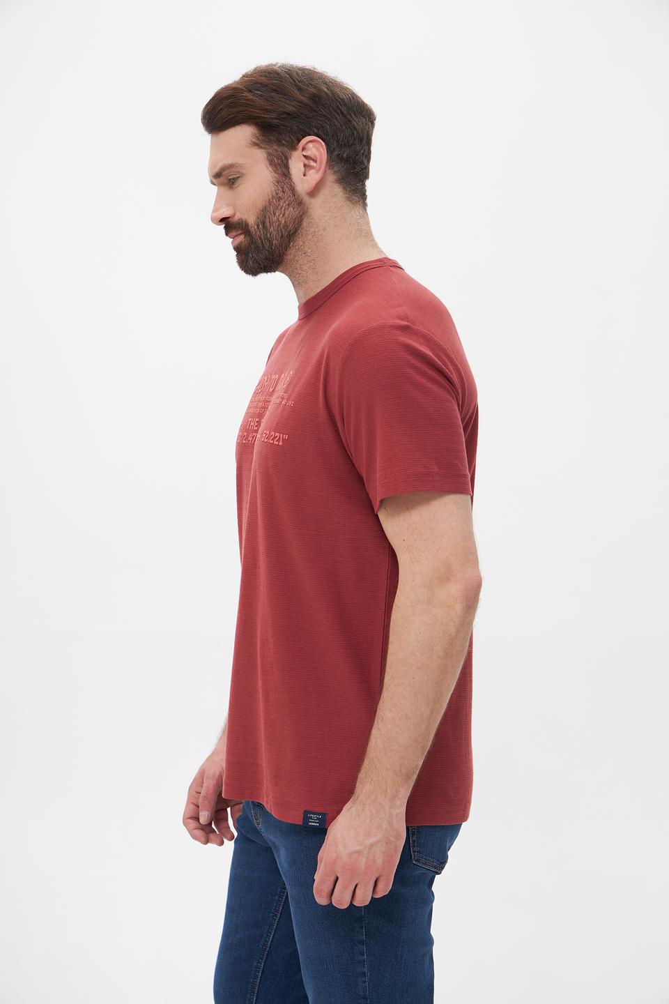 Футболка Lerros с принтом терракотовый