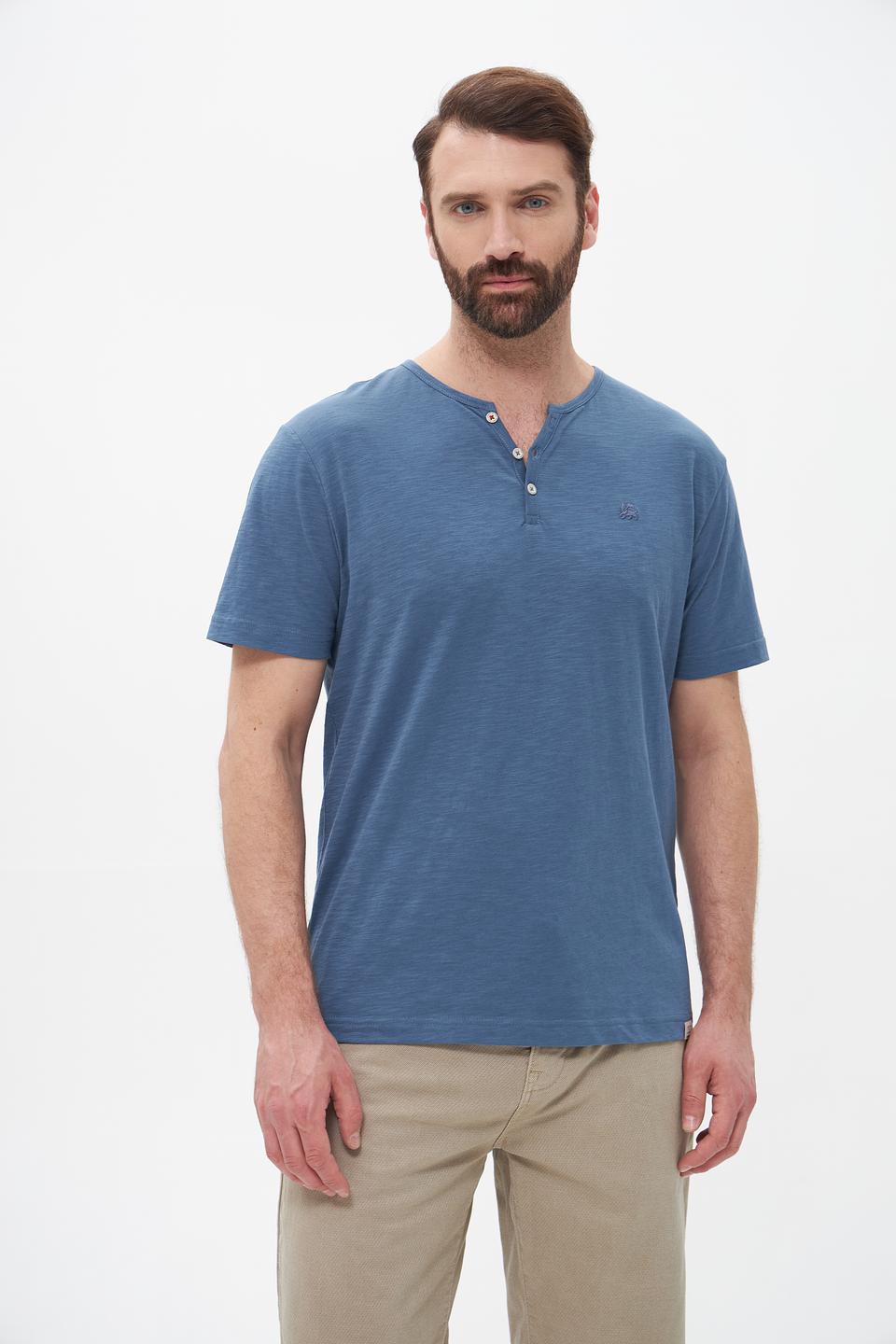 Футболка Lerros с планкой голубой