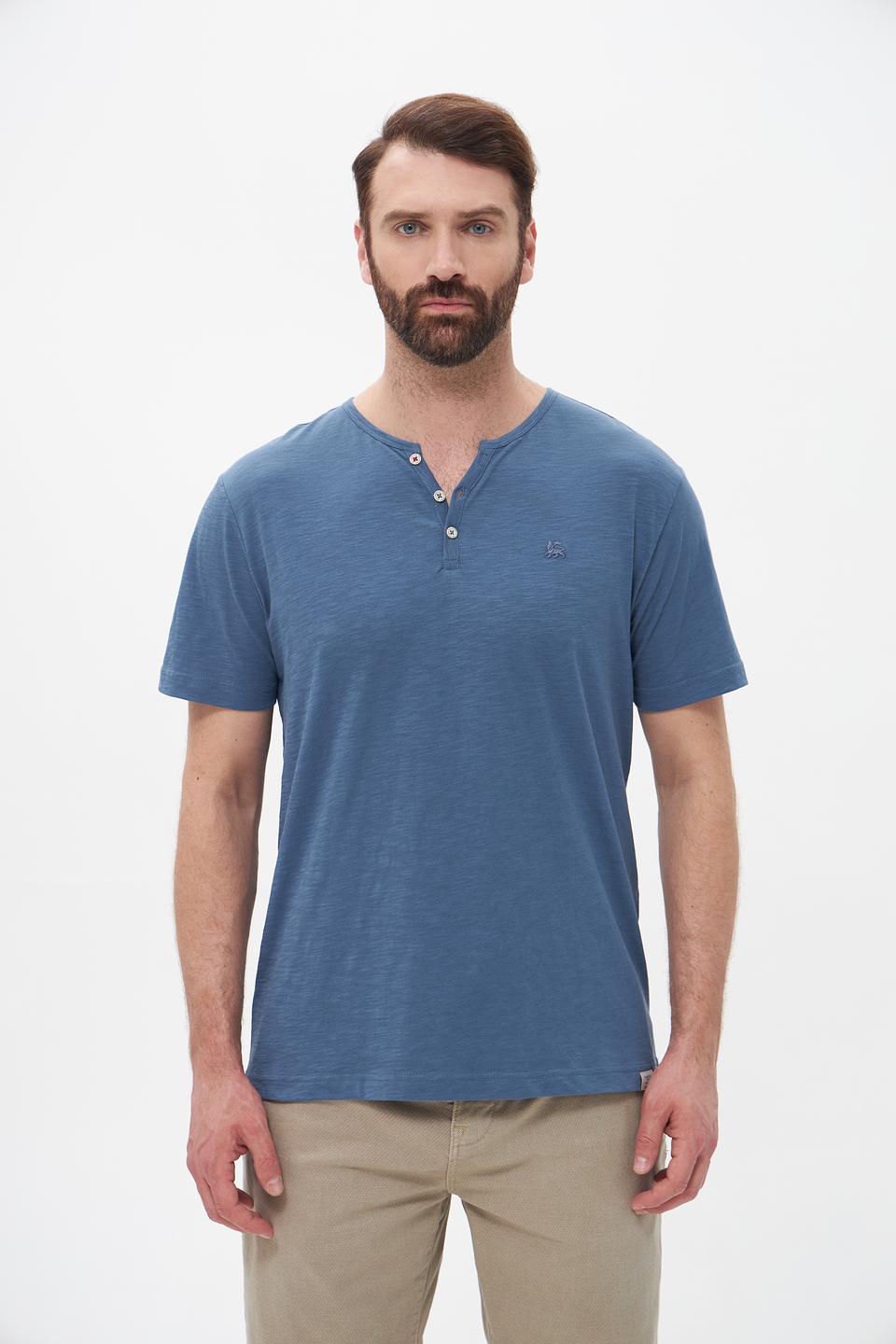 Футболка Lerros с планкой голубой