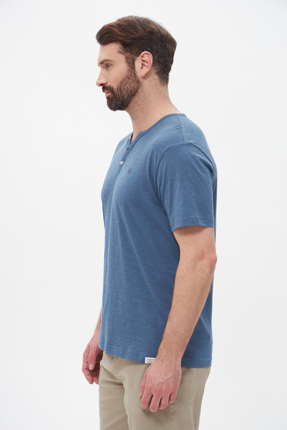 Футболка Lerros с планкой голубой