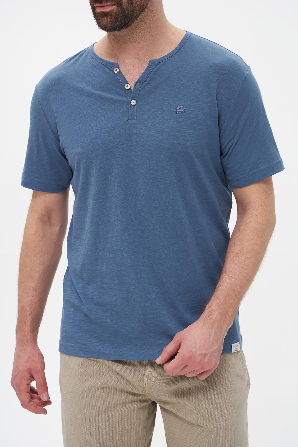 Футболка Lerros с планкой голубой