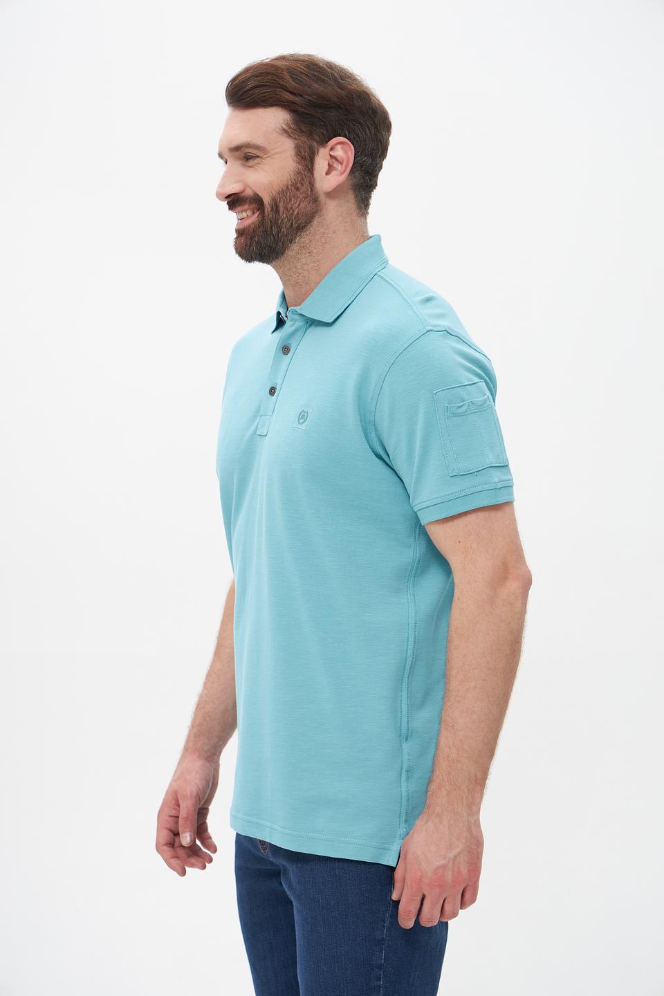 Поло Lerros бирюзовое