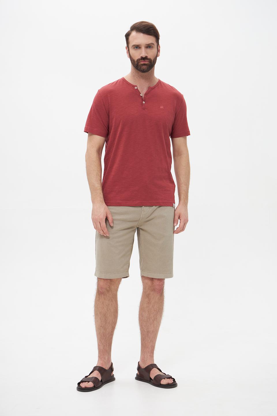 Футболка Lerros с планкой терракотовый