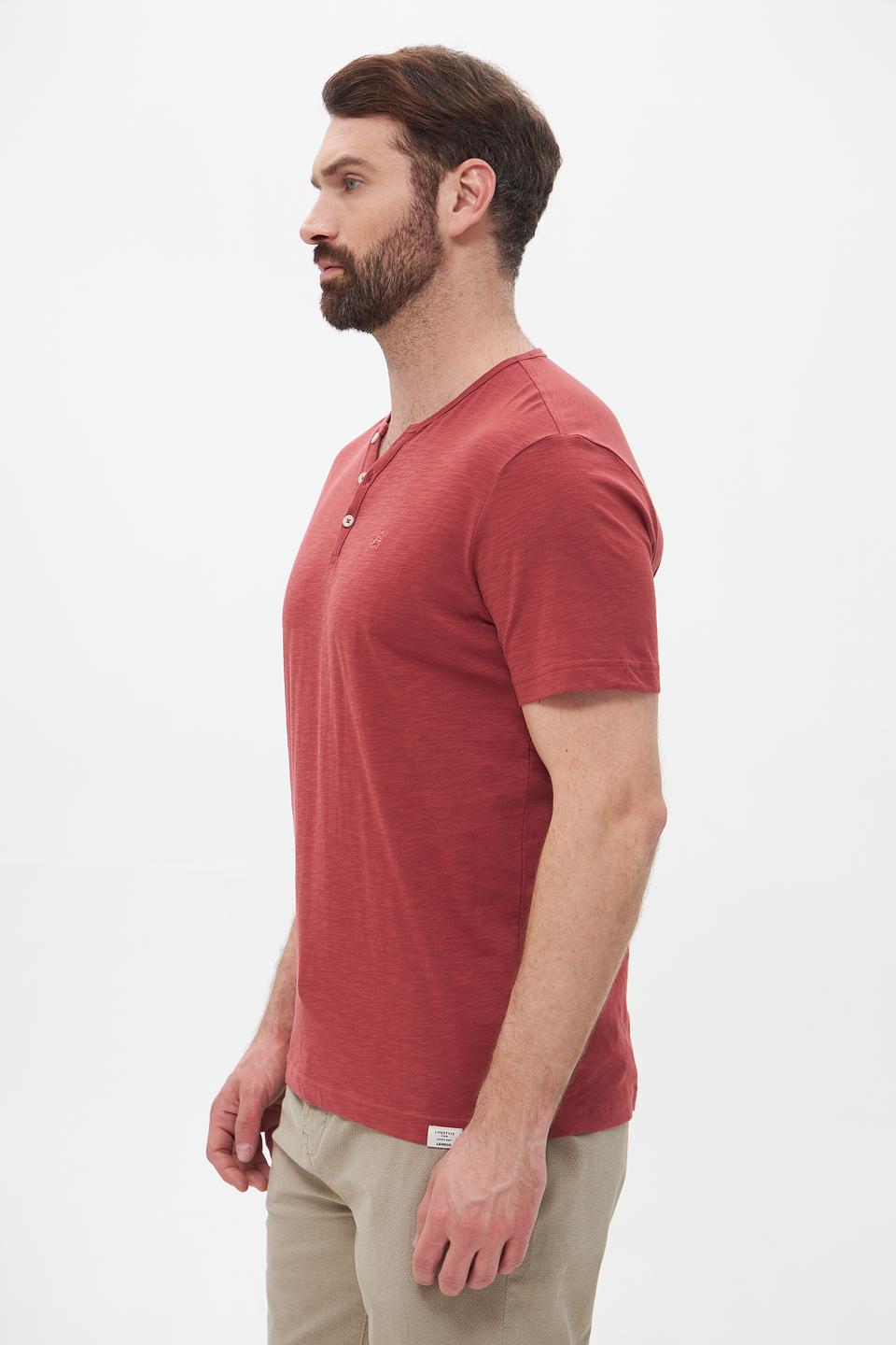 Футболка Lerros с планкой терракотовый