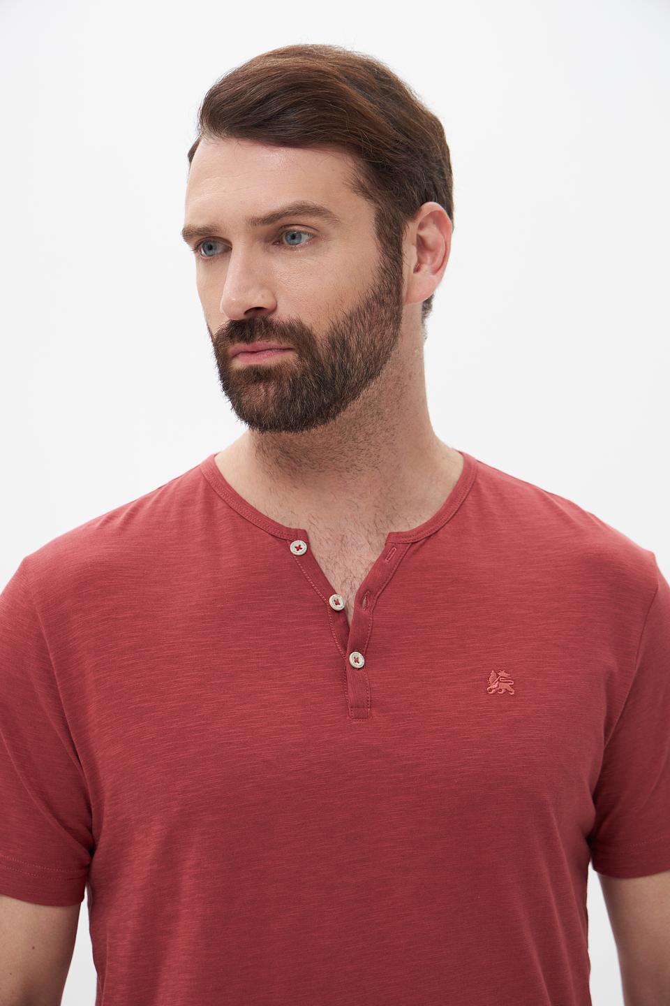 Футболка Lerros с планкой терракотовый