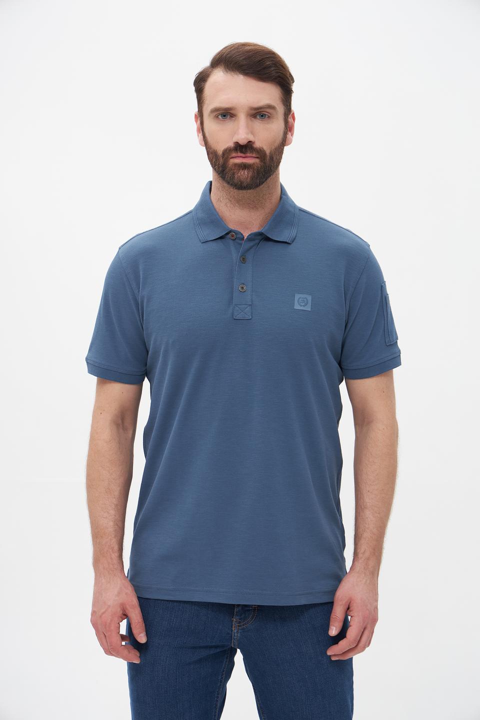 Поло Lerros мужское синее