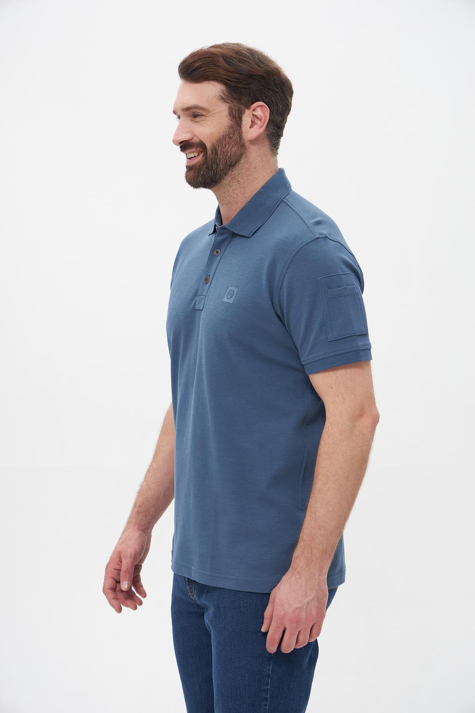 Поло Lerros мужское синее