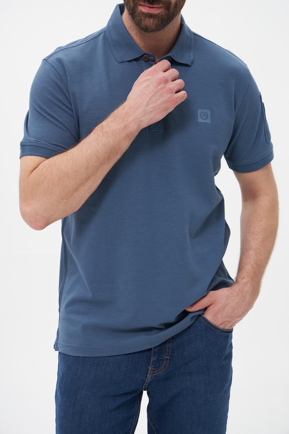 Поло Lerros мужское синее