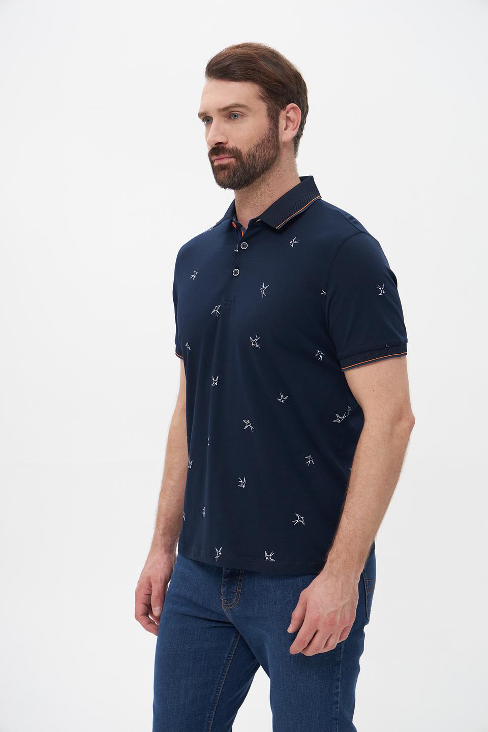 Поло Monte Carlo с принтом птиц