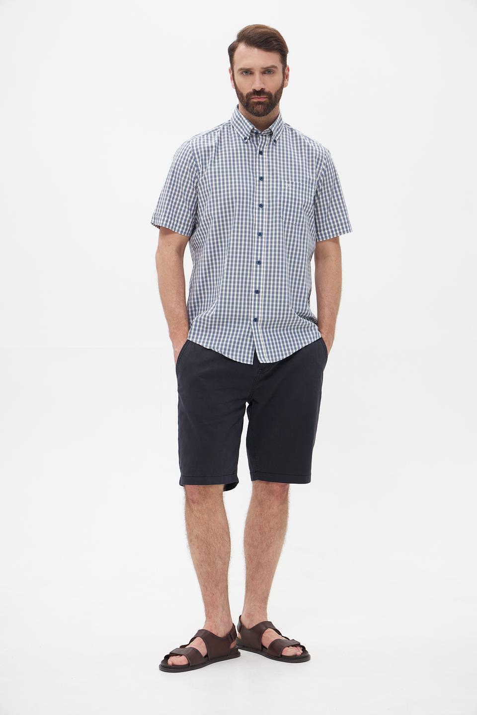 Рубашка кр-рукав Casa Moda в клетку