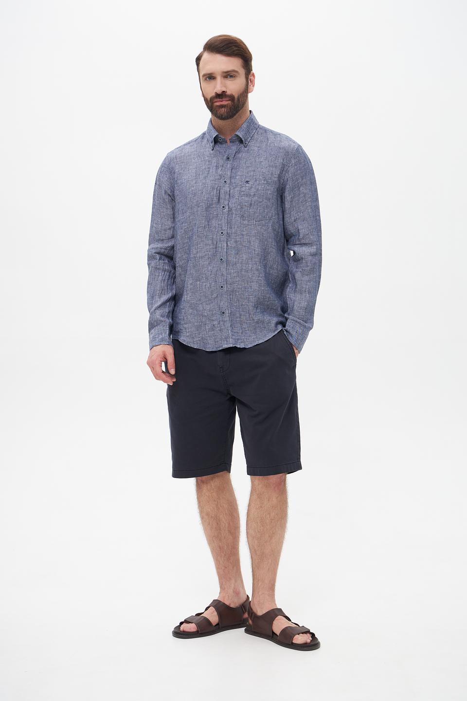 Рубашка Casa Moda мужская синяя в клетку