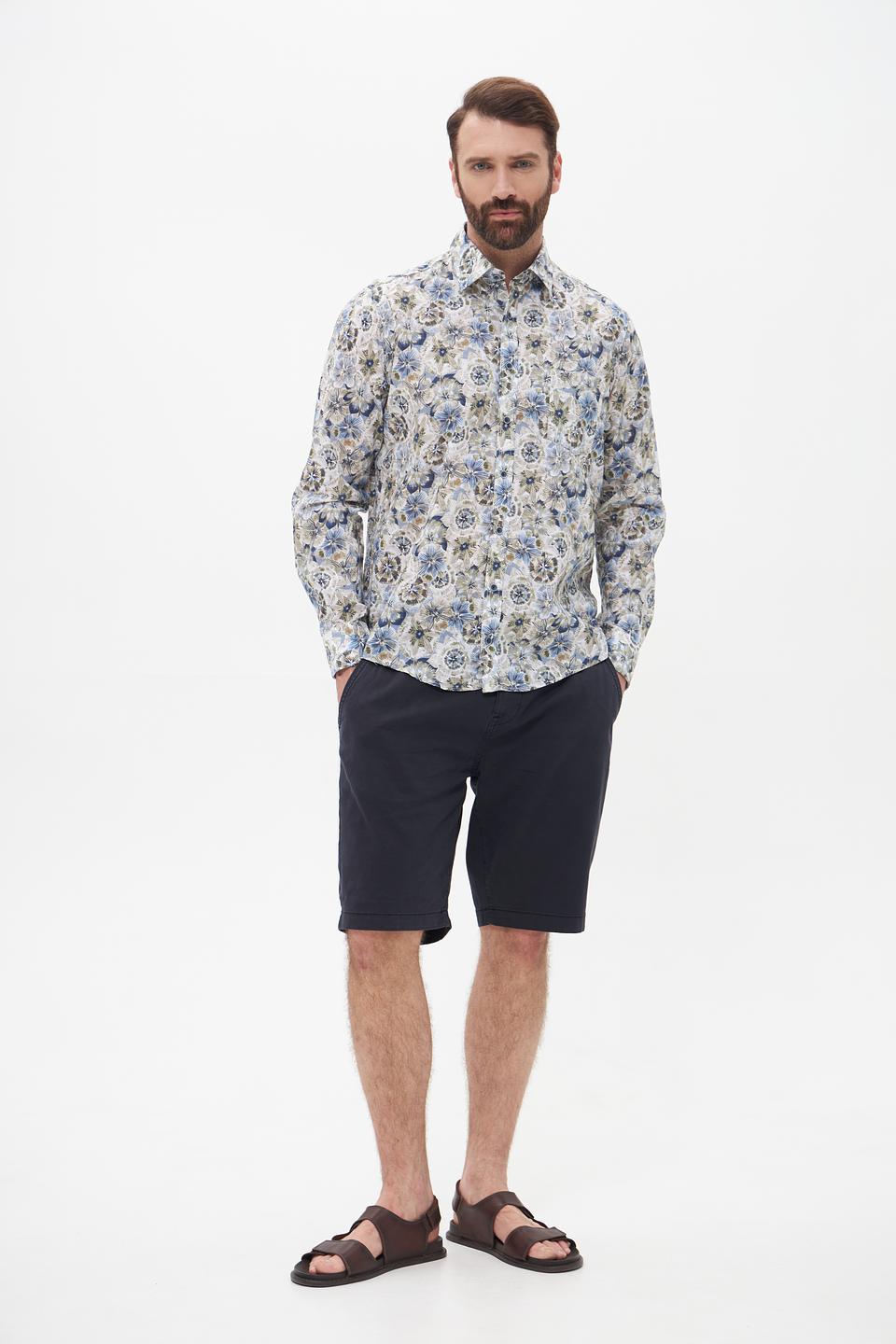 Рубашка Casa Moda с цветочным принтом